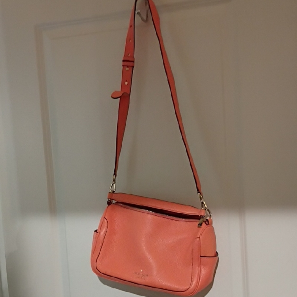 kate spade Coral Leather Shoulder Bag